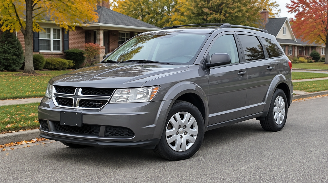 Gray 2019 Dodge Journey SUV rental from SMC Rentals in Harrison Township, MI